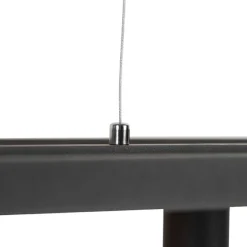 QAZQA Industrielle Pendelleuchte schwarz 4 Lampen - Big Cage 2