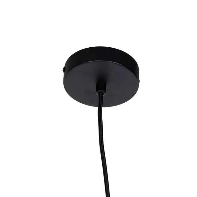 QAZQA Industrielle Pendelleuchte schwarz inkl. dimmbarer G220 LED - Facil