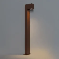 QAZQA Industrielle Steh-Außenleuchte Rostbraun 80 cm IP44 - Baleno