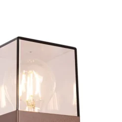 QAZQA Industrielle Steh-Außenleuchte 70 cm rostbraun IP44 - Dänemark