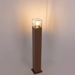 QAZQA Industrielle Steh-Außenleuchte 70 cm rostbraun IP44 - Dänemark