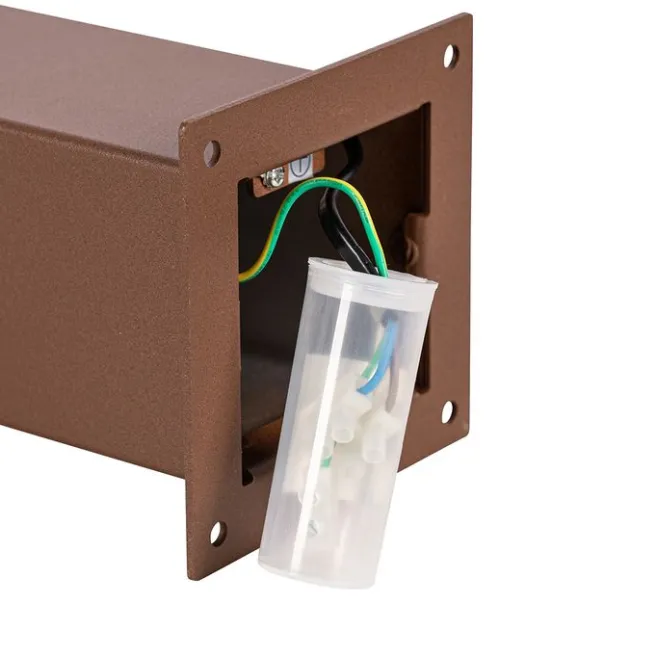 QAZQA Industrielle Steh-Außenleuchte 70 cm rostbraun IP44 - Dänemark