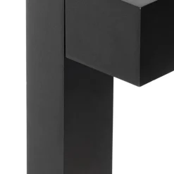 QAZQA Industrielle stehende Außenlampe schwarz 35 cm IP44 - Baleno