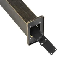 QAZQA Industrielle stehende Außenlampe Antikgold 35 cm IP44 - Baleno