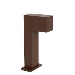 QAZQA Industrielle stehende Außenlampe rostbraun 30 cm IP44 - Baleno