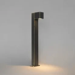 QAZQA Industrielle stehende Außenlampe Antikgold 65 cm IP44 - Baleno