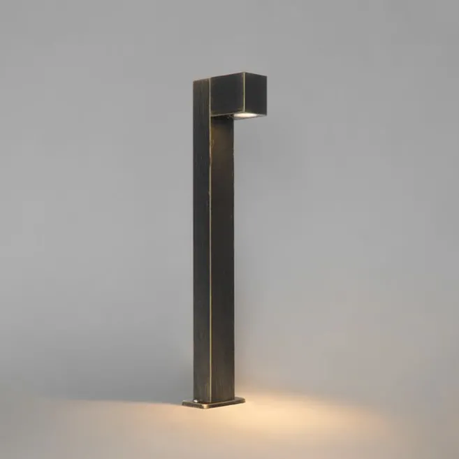 QAZQA Industrielle stehende Außenlampe Antikgold 65 cm IP44 - Baleno