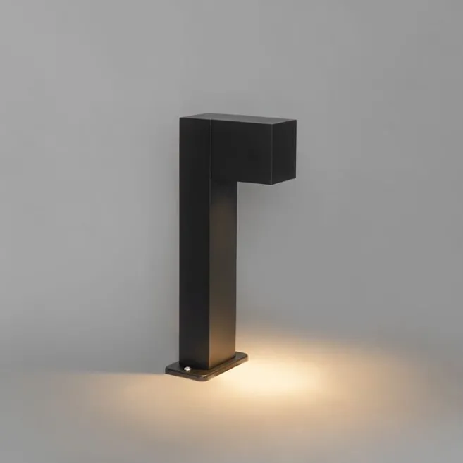 QAZQA Industrielle stehende Außenlampe schwarz 35 cm IP44 - Baleno