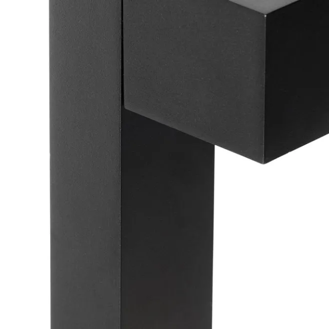 QAZQA Industrielle stehende Außenlampe schwarz 35 cm IP44 - Baleno