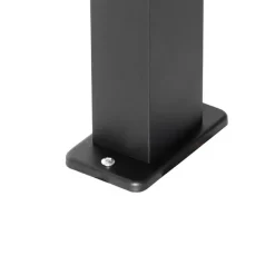 QAZQA Industrielle stehende Außenlampe schwarz 35 cm IP44 - Baleno