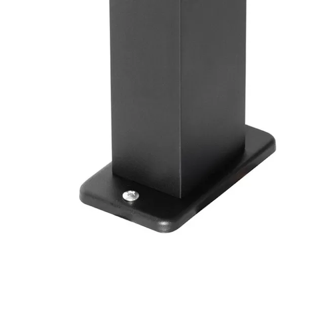 QAZQA Industrielle stehende Außenlampe schwarz 35 cm IP44 - Baleno