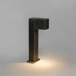 QAZQA Industrielle stehende Außenlampe Antikgold 35 cm IP44 - Baleno