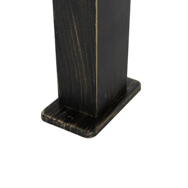 QAZQA Industrielle Stehleuchte für den Außenbereich Antikgold 80 cm IP44 - Baleno