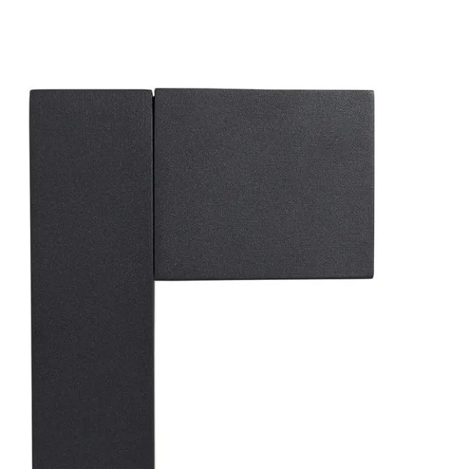 QAZQA Industrielle Stehleuchte für den Außenbereich Dunkelgrau 80 cm IP44 - Baleno