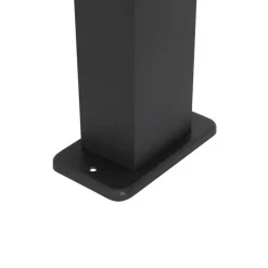 QAZQA Industrielle Stehleuchte für den Außenbereich Dunkelgrau 80 cm IP44 - Baleno