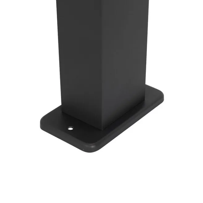 QAZQA Industrielle Stehleuchte für den Außenbereich Dunkelgrau 80 cm IP44 - Baleno