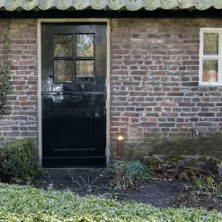 QAZQA Industrielle Stehleuchte für den Außenbereich, rostbraun, 50 cm, IP44 – Dänemark