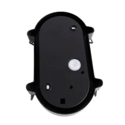 QAZQA Industrielle Wand- und Deckenleuchte schwarz oval IP44 - Noutica