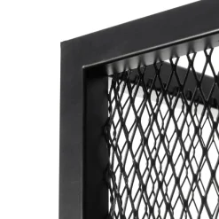 QAZQA Industrielle Wandlampe schwarz - Cage Mesh