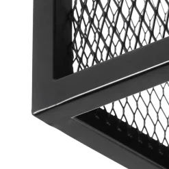 QAZQA Industrielle Wandlampe schwarz - Cage Mesh