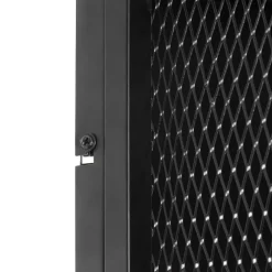 QAZQA Industrielle Wandlampe schwarz - Cage Mesh