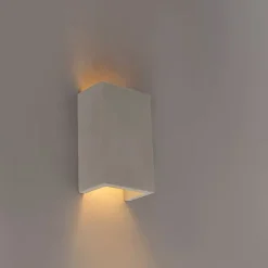 QAZQA Industrielle Wandleuchte grau Beton Rechteck - Meaux