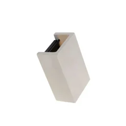 QAZQA Industrielle Wandleuchte grau Beton Rechteck - Meaux