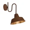 QAZQA Industrielle Wandleuchte Rost mit glänzender Innenseite - Fabrik
