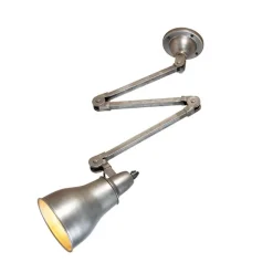 QAZQA Industrielle Wandleuchte grau verstellbar - Mersey