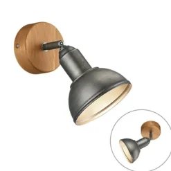 Trio Leuchten Industrielle Wandleuchte Stahl dreh- und neigbar - Arti