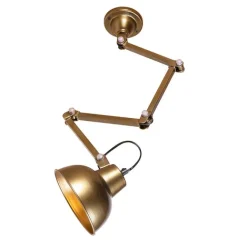 QAZQA Industrielle Wandleuchte Messing verstellbar - Avon