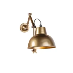 QAZQA Industrielle Wandleuchte Messing verstellbar - Avon