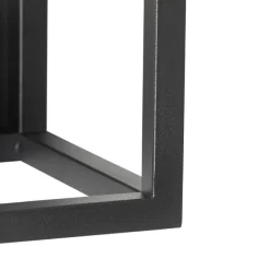 QAZQA Industrielle Wandleuchte Schwarz Würfel - Cage