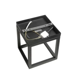 QAZQA Industrielle Wandleuchte Schwarz Würfel - Cage