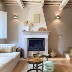 QAZQA Industrielle Wandleuchte Beton mit Lichteffekt - Cup