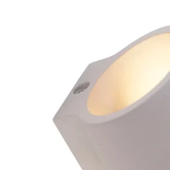 QAZQA Industrielle Wandleuchte Beton mit Lichteffekt - Cup