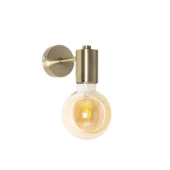 QAZQA Industrielle Wandleuchte Bronze 13cm - Facil