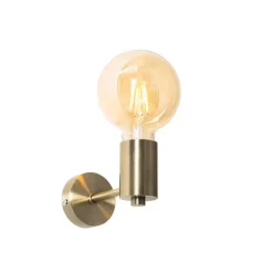 QAZQA Industrielle Wandleuchte Bronze 13cm - Facil