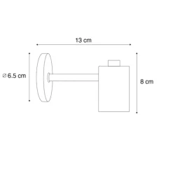 QAZQA Industrielle Wandleuchte Bronze 13cm - Facil