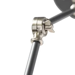 QAZQA Industrielle Wandleuchte grau verstellbar - Dazzle
