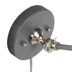 QAZQA Industrielle Wandleuchte grau verstellbar - Dazzle