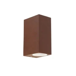 QAZQA Industrielle Wandleuchte rostbraun 2-flammig IP44 - Baleno