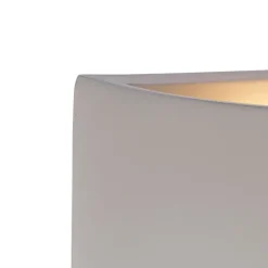 QAZQA Industrielle Wandleuchte grauer Beton - Creil