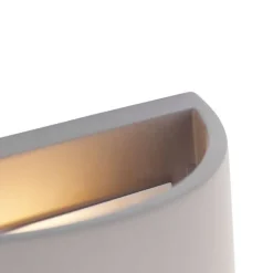 QAZQA Industrielle Wandleuchte grauer Beton - Creil