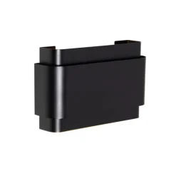 QAZQA Industrielle Wandleuchte schwarz 2-flammig - Coen