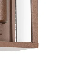 QAZQA Industrielle Wandleuchte rostbraun 26 cm IP44 - Charlois