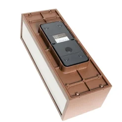 QAZQA Industrielle Wandleuchte rostbraun 38 cm 2-flammig IP44 - Charlois