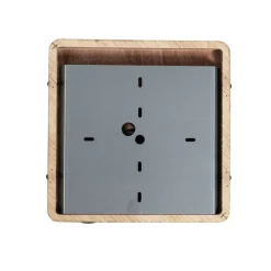 QAZQA Industrieller Deckenstrahler schwarz mit Holz 4-flammig - Jasmijn