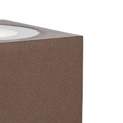 QAZQA Industrieller Gartenstrahler rostbraun quadratisch IP65 - Lennard