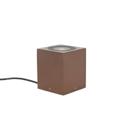 QAZQA Industrieller Gartenstrahler rostbraun quadratisch IP65 - Lennard